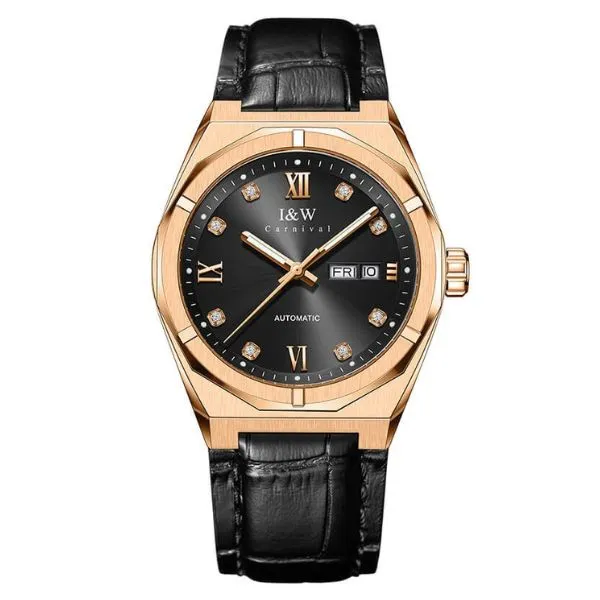 Đồng Hồ Nam I&W Carnival Automatic Watch IW751G-DD (IW751G29) Màu Đen - Vàng