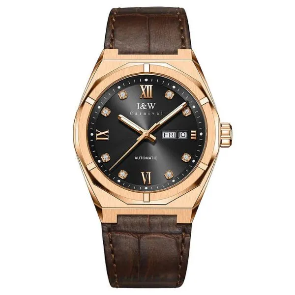 Đồng Hồ Nam I&W Carnival Automatic Watch IW751G-DD (IW751G30) Màu Nâu Đen