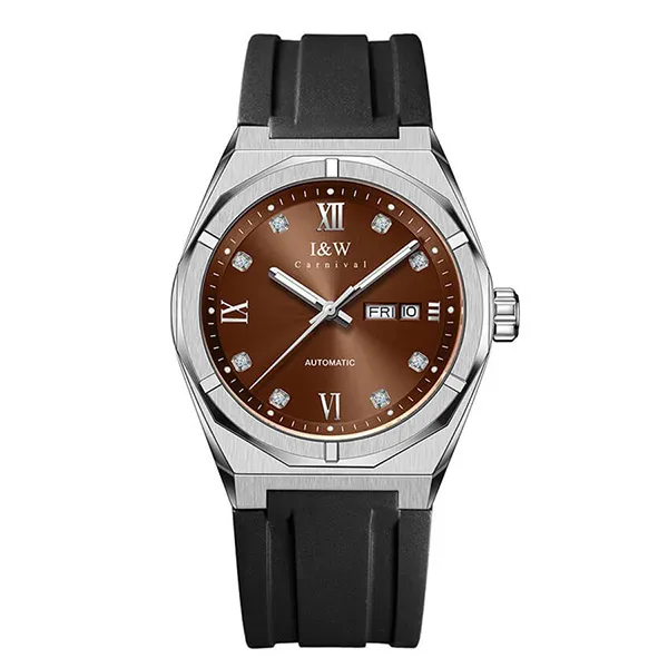 Đồng Hồ Nam I&W Carnival Automatic Watch IW751G-DS (IW751G26) Màu Đen/Nâu