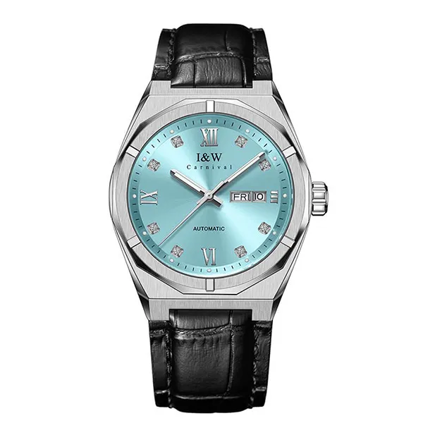 Đồng Hồ Nam I&W Carnival Automatic Watch IW751G-DD (IW751G16) Màu Đen/Xanh Ngọc - Đồng hồ - Vua Hàng Hiệu