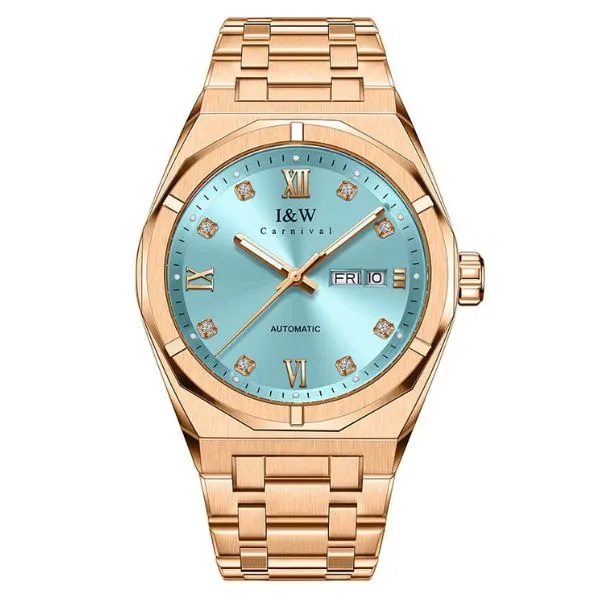 Đồng Hồ Nam I&W Carnival Automatic Watch IW751G-DT (IW751G50) Màu Xanh - Vàng