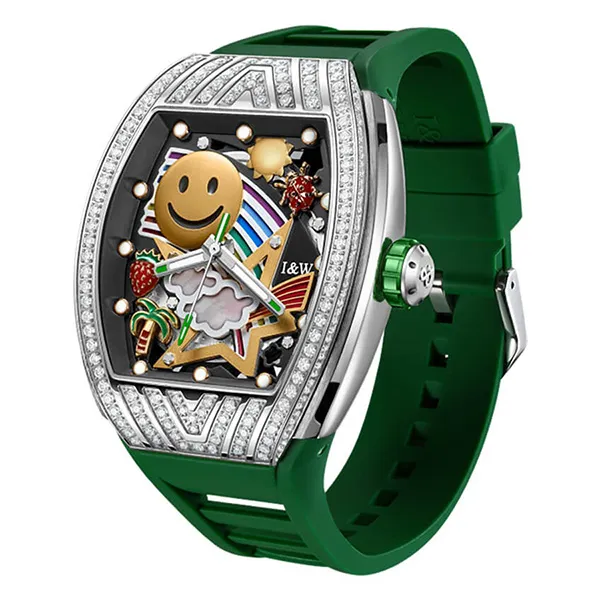 Đồng Hồ Nam I&W Carnival Automatic Watch IW757G-DS (IW757G3) Màu Xanh Lá - Đồng hồ - Vua Hàng Hiệu