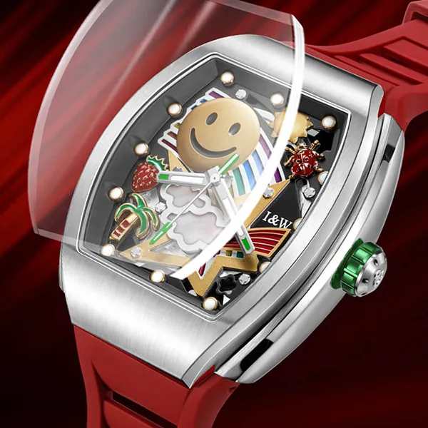 Đồng Hồ Nam I&W Carnival Automatic Watch IW757GT-DS (IW757GT1) Màu Đỏ