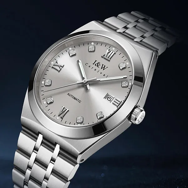 Đồng Hồ Nam I&W Carnival Automatic Watch IW758G-DT (IW758G4) Màu Bạc/Xám