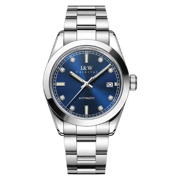 Đồng Hồ Nam I&W Carnival Automatic Watch IW786G-DT (IW786G6) Màu Bạc Xanh