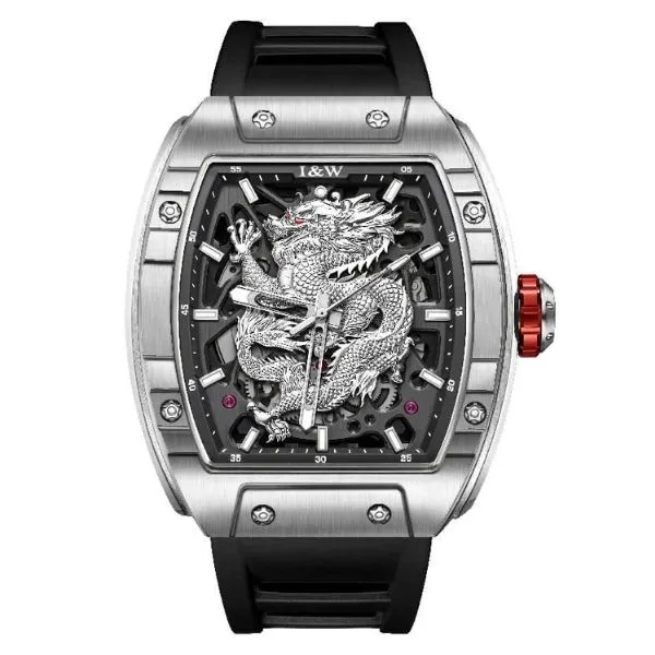 Đồng Hồ Nam I&W Carnival Automatic Watch IW787GT-DS (IW787GT2) Màu Đen - Bạc