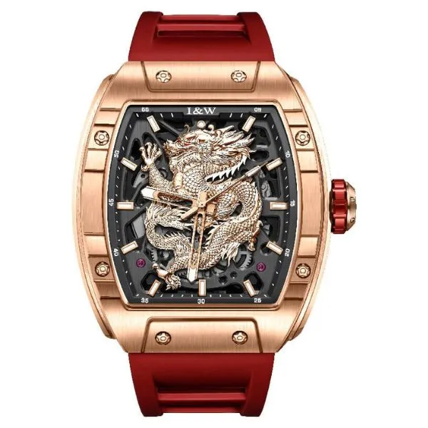 Đồng Hồ Nam I&W Carnival Automatic Watch IW787GT-DS (IW787GT3) Màu Đỏ Vàng