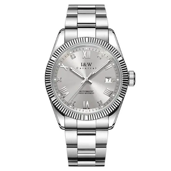 Đồng Hồ Nam I&W Carnival Automatic Watch IW788G-DT (IW788G3) Màu Bạc Xám