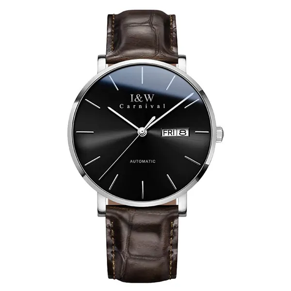 Đồng Hồ Nam I&W Carnival Automatic Watch IW8828G-DD (IW8828G11) Màu Nâu Đen - Đồng hồ - Vua Hàng Hiệu