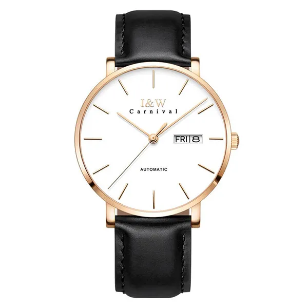 Đồng Hồ Nam I&W Carnival Automatic Watch IW8828G-DD (IW8828G15) Màu Đen Trắng