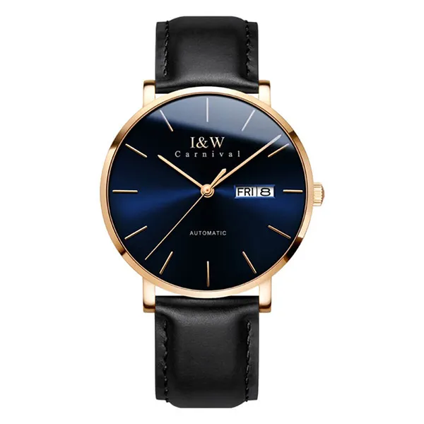 Đồng Hồ Nam I&W Carnival Automatic Watch IW8828G-DD (IW8828G17) Màu Đen Xanh