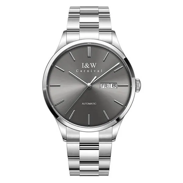 Đồng Hồ Nam I&W Carnival IW530G-DT – Automatic (IW530G7) Màu Xám Bạc