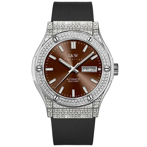 Đồng Hồ Nam I&W Carnival IW55851GD-DS – Automatic (IW55851G42) Màu Nâu Bạc