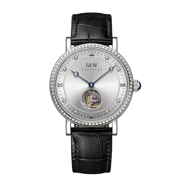 Đồng Hồ Nam I&W Carnival IW636G-DD (IW636G2) Automatic Màu Đen Bạc