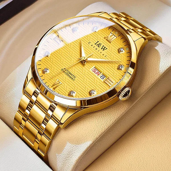 Đồng Hồ Nam I&W Carnival IW651G-DT (IW651G3) Automatic Màu Vàng