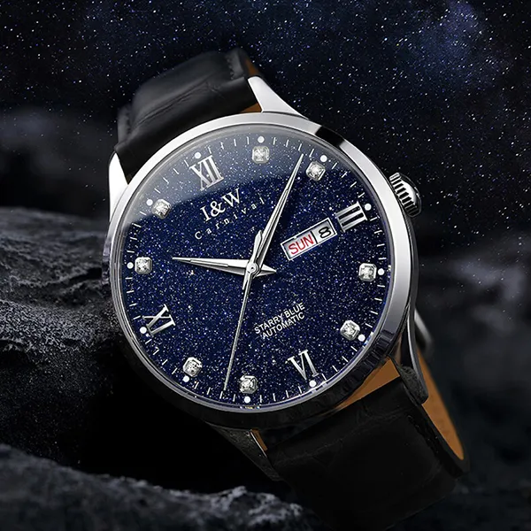 Đồng Hồ Nam I&W Carnival IW658G-DD (IW658G1) Automatic Màu Xanh Đen - Đồng hồ - Vua Hàng Hiệu