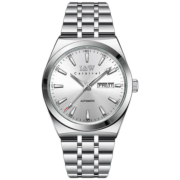 Đồng Hồ Nam I&W Carnival IW732G-DT – Automatic (IW732G1) Màu Bạc