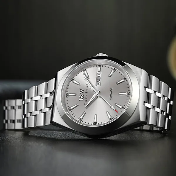 Đồng Hồ Nam I&W Carnival IW732G-DT – Automatic (IW732G2) Màu Xám Bạc