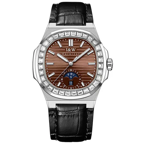 Đồng Hồ Nam I&W Carnival IW735G-DD – Automatic (IW735G23) Màu Nâu Đen
