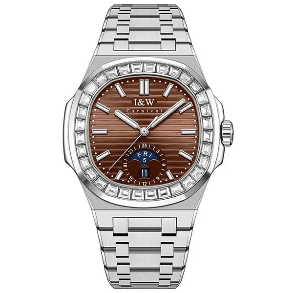 Đồng Hồ Nam I&W Carnival IW735G-DT – Automatic (IW735G22) Màu Nâu Bạc