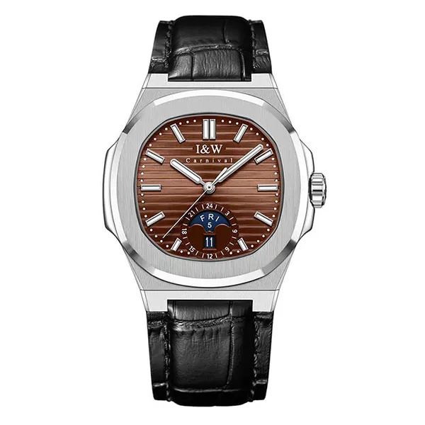 Đồng Hồ Nam I&W Carnival IW735GT-DD – Automatic (IW735GT26) Màu Bạc Đen