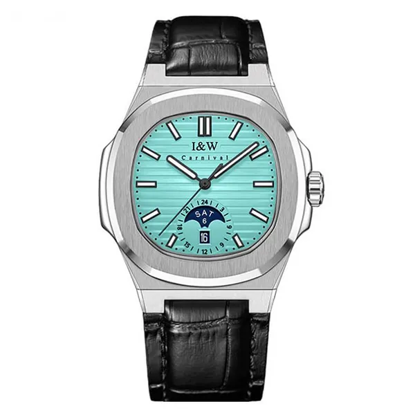 Đồng Hồ Nam I&W Carnival IW735GT-DD – Automatic (IW735GT6) Màu Xanh Bạc