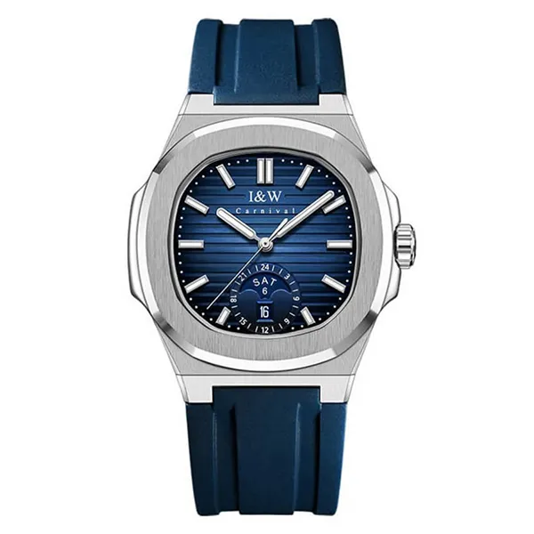 Đồng Hồ Nam I&W Carnival IW735GT-DS – Automatic (IW735GT13) Màu Xanh Bạc