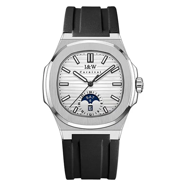 Đồng Hồ Nam I&W Carnival IW735GT-DS – Automatic (IW735GT24) Màu Bạc Đen