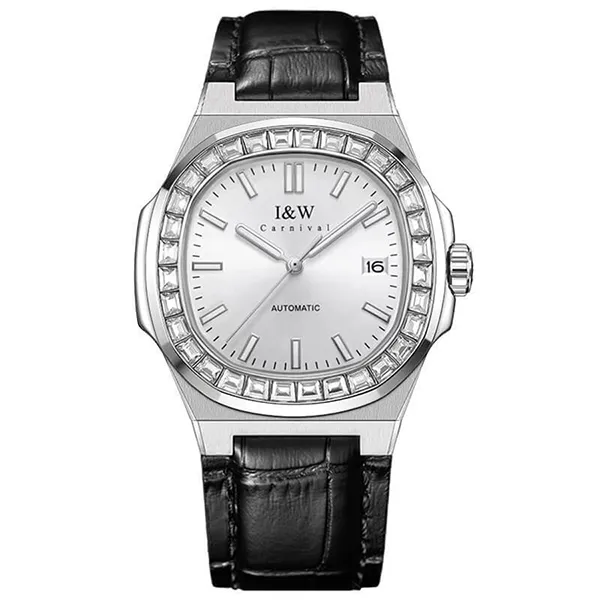 Đồng Hồ Nam I&W Carnival IW750G-DD – Automatic (IW750G8) Màu Đen Bạc - Đồng hồ - Vua Hàng Hiệu