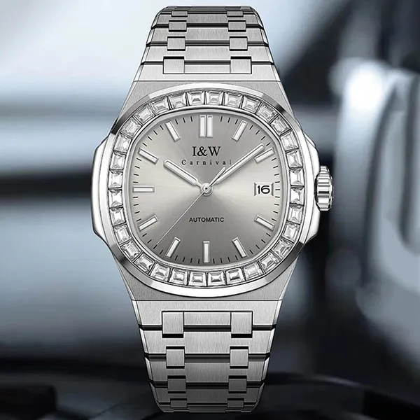 Đồng Hồ Nam I&W Carnival IW750G-DT – Automatic (IW750G3) Màu Xám Bạc