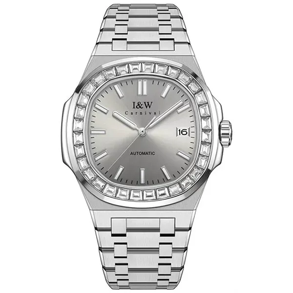 Đồng Hồ Nam I&W Carnival IW750G-DT – Automatic (IW750G3) Màu Xám Bạc