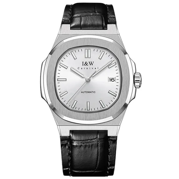 Đồng Hồ Nam I&W Carnival IW750GT-DD – Automatic (IW750GT8) Màu Đen Bạc - Đồng hồ - Vua Hàng Hiệu