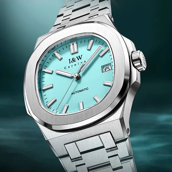 Đồng Hồ Nam I&W Carnival IW750GT-DT – Automatic (IW750GT2) Màu Xanh Bạc - Đồng hồ - Vua Hàng Hiệu