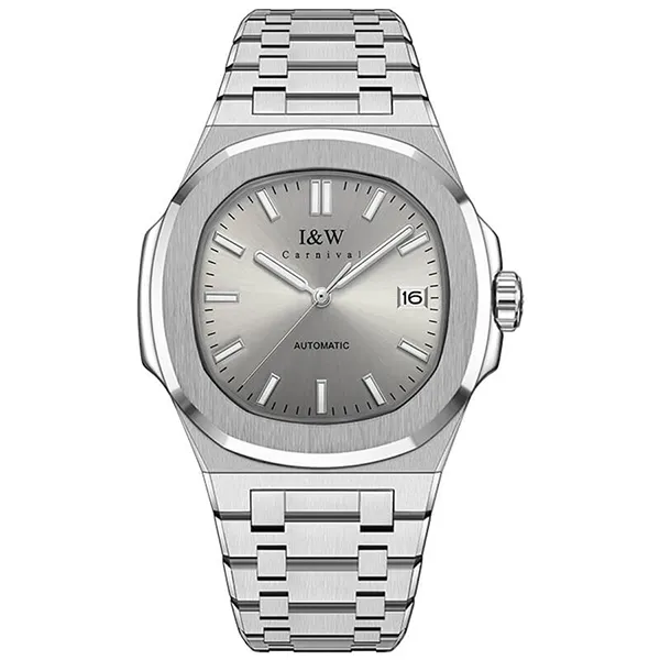 Đồng Hồ Nam I&W Carnival IW750GT-DT – Automatic (IW750GT3) Màu Xám Bạc
