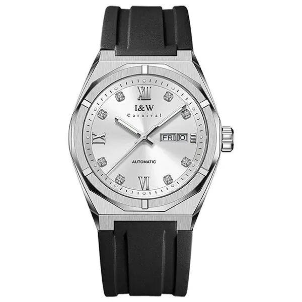 Đồng Hồ Nam I&W Carnival IW751G-DS – Automatic (IW751G12) Màu Đen Bạc