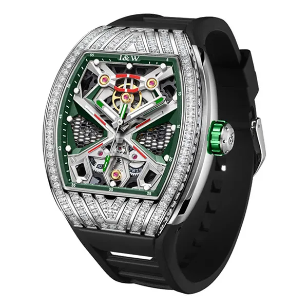 Đồng Hồ Nam I&W Carnival IW760G-DS – Automatic (IW760G4) Màu Bạc Đen