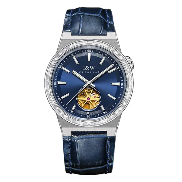 Đồng Hồ Nam I&W Carnival IW761G-DD – Automatic (IW761G5) Màu Xanh Bạc