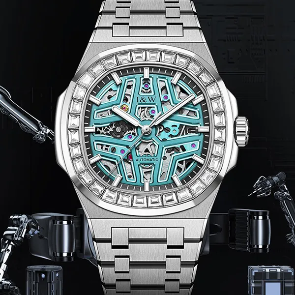 Đồng Hồ Nam I&W Carnival IW763G-DT – Automatic (IW763G1) Màu Xanh Bạc - Đồng hồ - Vua Hàng Hiệu