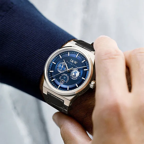 Đồng Hồ Nam I&W Carnival IW782G-DD – Automatic (IW782G1) Màu Xanh Đen