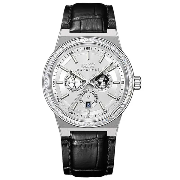 Đồng Hồ Nam I&W Carnival IW785G-DD – Automatic (IW785G5) Màu Đen Bạc