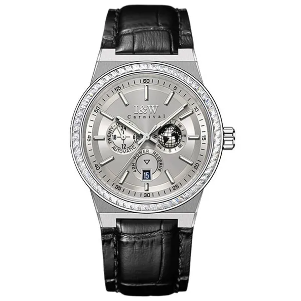 Đồng Hồ Nam I&W Carnival IW785G-DD – Automatic (IW785G6) Màu Đen Xám