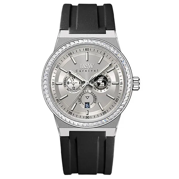 Đồng Hồ Nam I&W Carnival IW785G-DS – Automatic (IW785G10) Màu Đen Xám