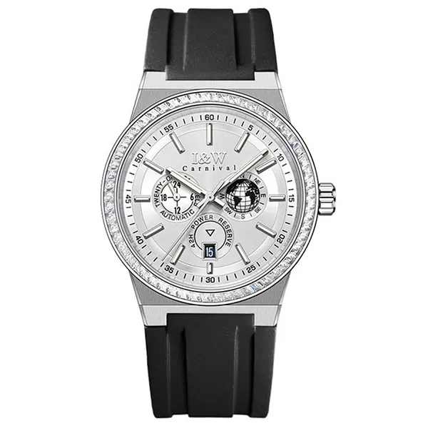 Đồng Hồ Nam I&W Carnival IW785G-DS – Automatic (IW785G9) Màu Đen Bạc