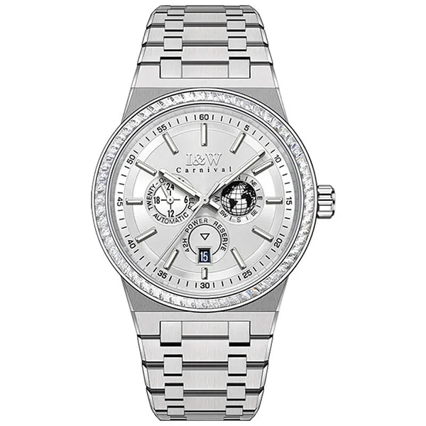 Đồng Hồ Nam I&W Carnival IW785G-DT – Automatic (IW785G1) Màu Bạc