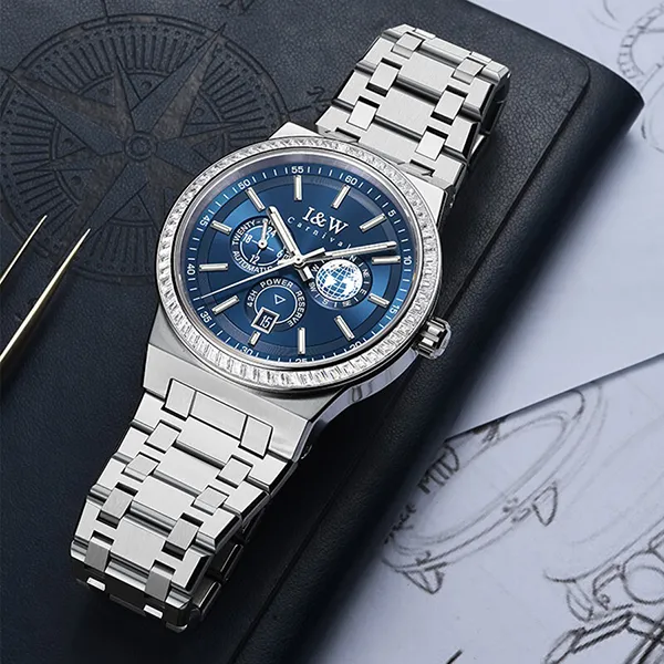 Đồng Hồ Nam I&W Carnival IW785G-DT – Automatic (IW785G4) Màu Xanh Bạc