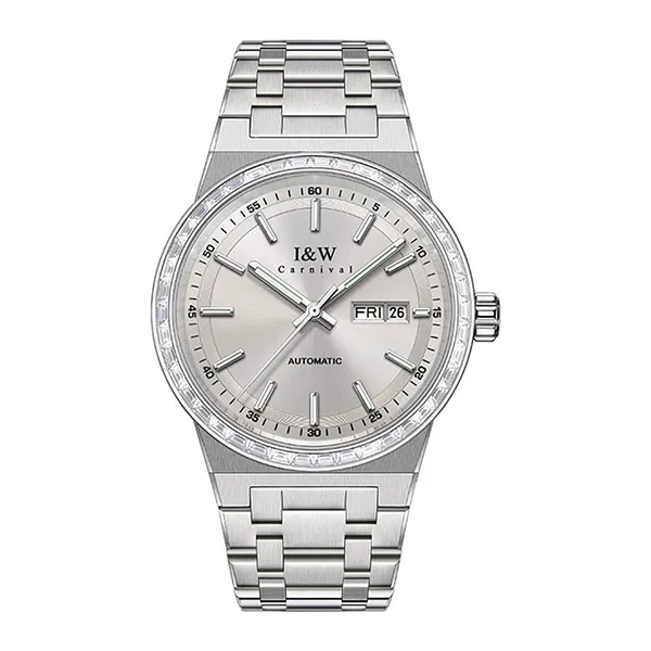 Đồng Hồ Nam I&W Carnival Steel Strap Automatic IW779G-DT (IW779G4) Màu Bạc Xám - Đồng hồ - Vua Hàng Hiệu