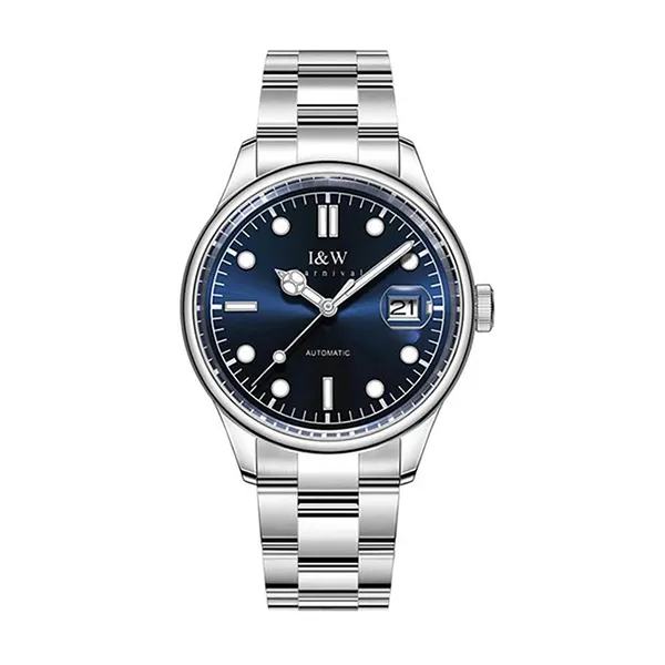 Đồng Hồ Nam I&W Carnival IW653G-DT (IW653G1) Automatic Màu Bạc Xanh