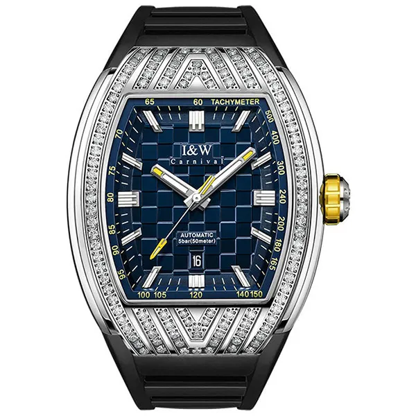 Đồng Hồ Nam I&W Carnival IW727G-DS – Automatic (IW727G5) Màu Xanh Navy - Đồng hồ - Vua Hàng Hiệu