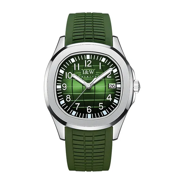 Đồng Hồ Nam I&W Carnival Automatic IW722G-DS (IW722G2) Màu Xanh Lá Phối Bạc