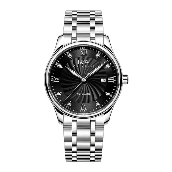 Đồng Hồ Nam I&W Carnival Automatic IW725G-DT (IW725G3) Màu Bạc Phối Đen